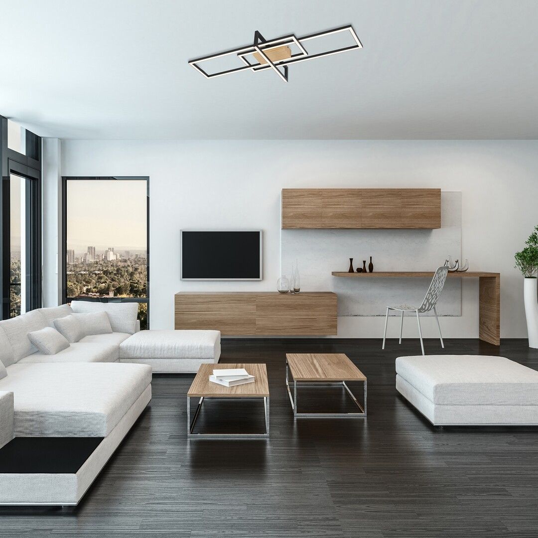 Rabalux Ashton lampa podsufitowa 1x35W LED biały/czarny mat 6814