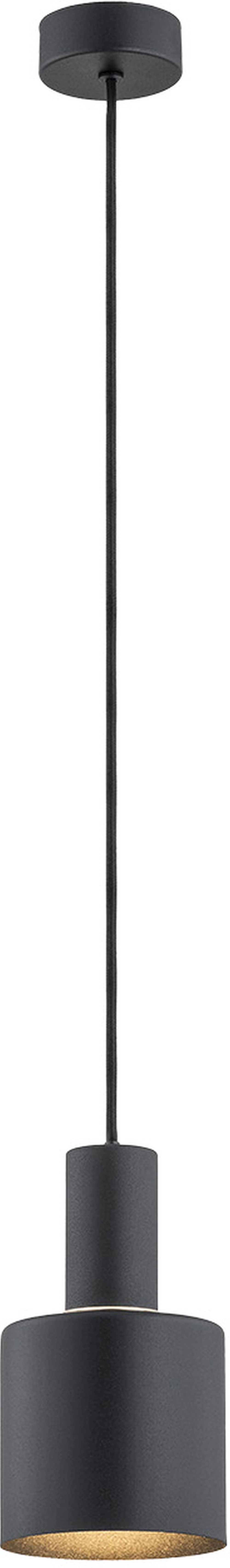 Argon Sines lampa wisząca 1x15W czarny/mosiądz 4219