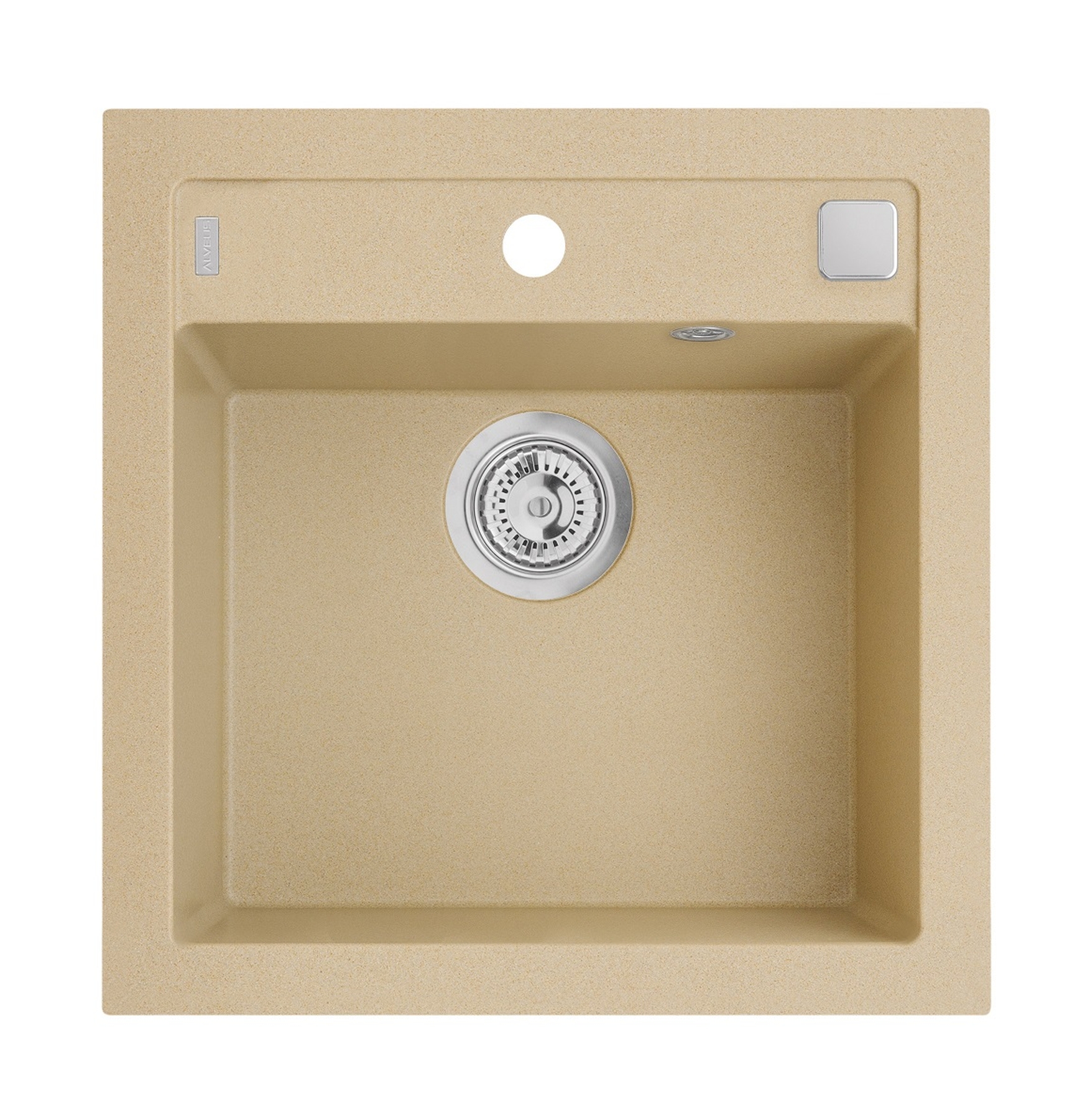 Alveus Formic zlewozmywak granitowy 52x51 cm beżowy 4402055