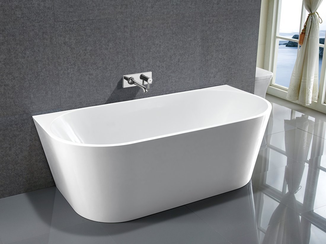 Aqualine Tajo wanna wolnostojąca przyścienna 170x80 cm akrylowa biała E1980