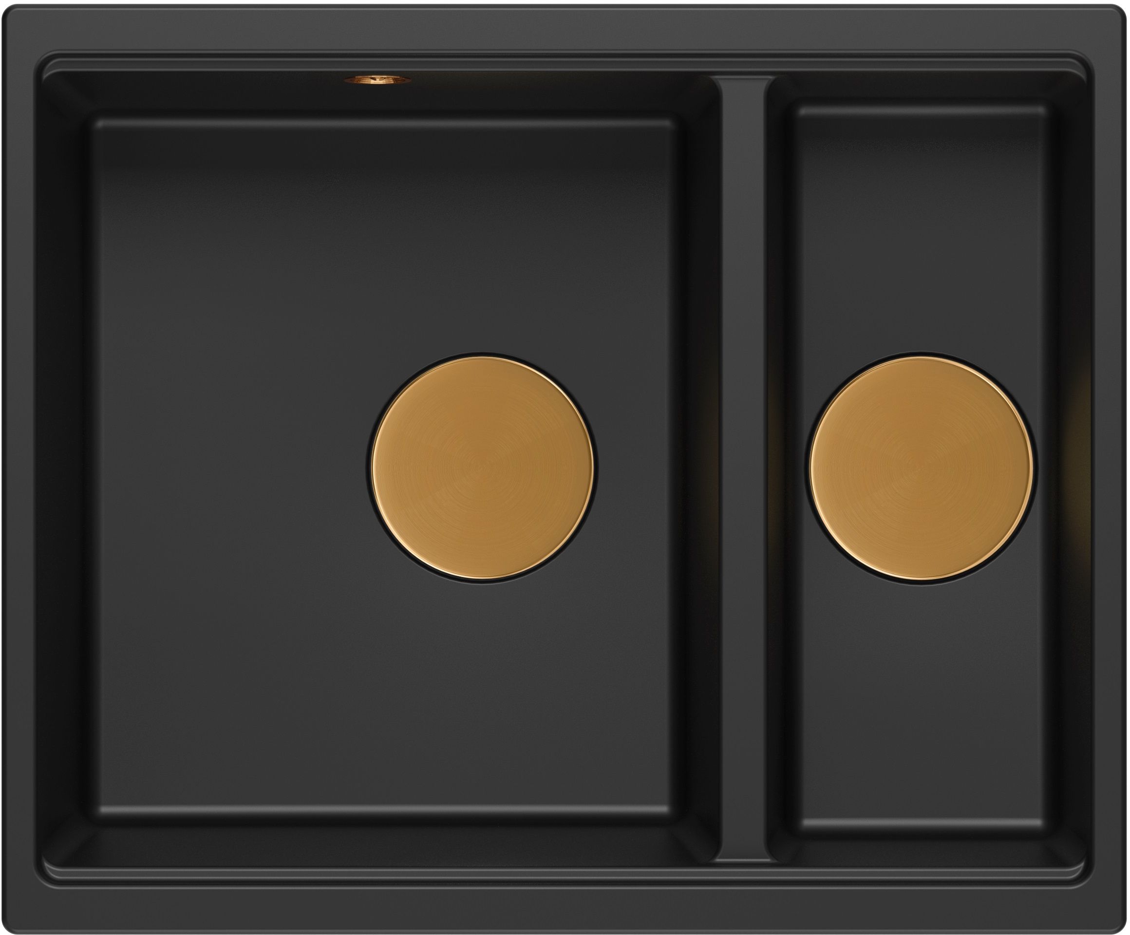 Quadron Logan zlewozmywak GraniteQ 55x46 cm czarny HCQL5646U7-C1_U