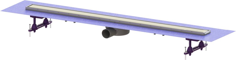 Kessel Linearis Compact odpływ liniowy prysznicowy 105 cm stal nierdzewna 45600.66FM