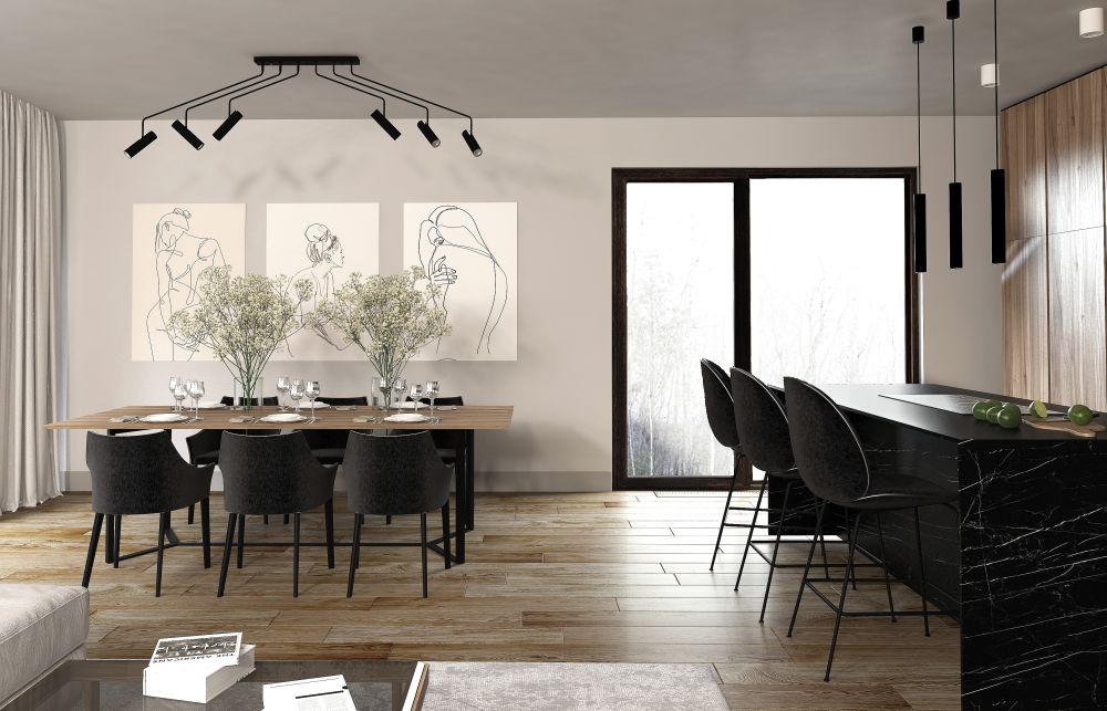 Nowodvorski Lighting Eye Super Black lampa podsufitowa 6x35W czarna 6505