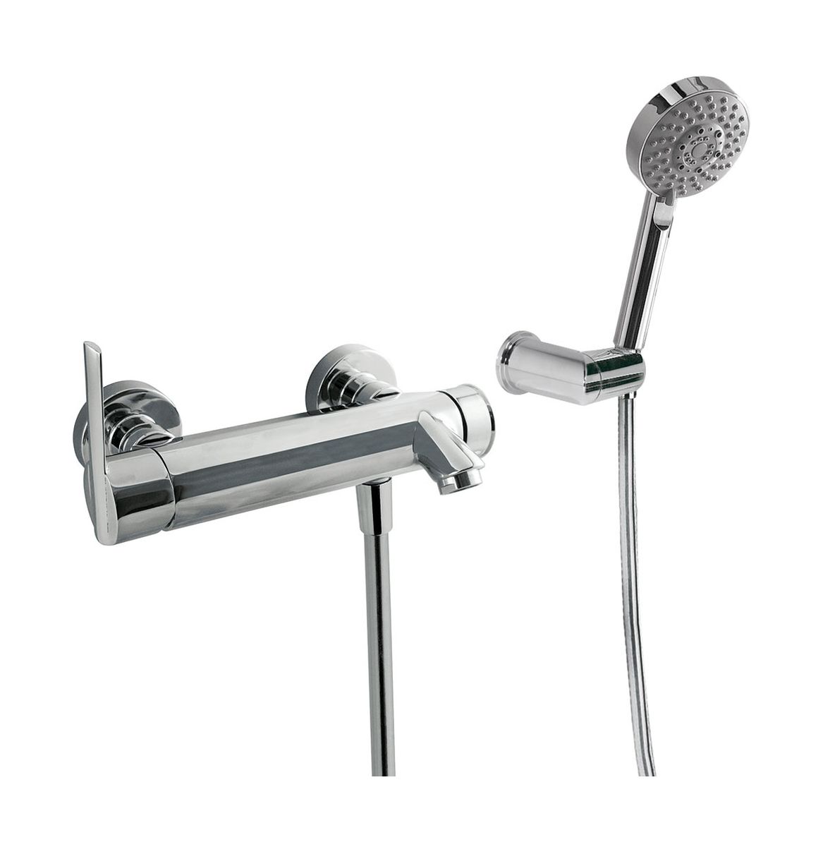 Tres Lex-Tres bateria wannowo-prysznicowa ścienna chrom 1.81.474