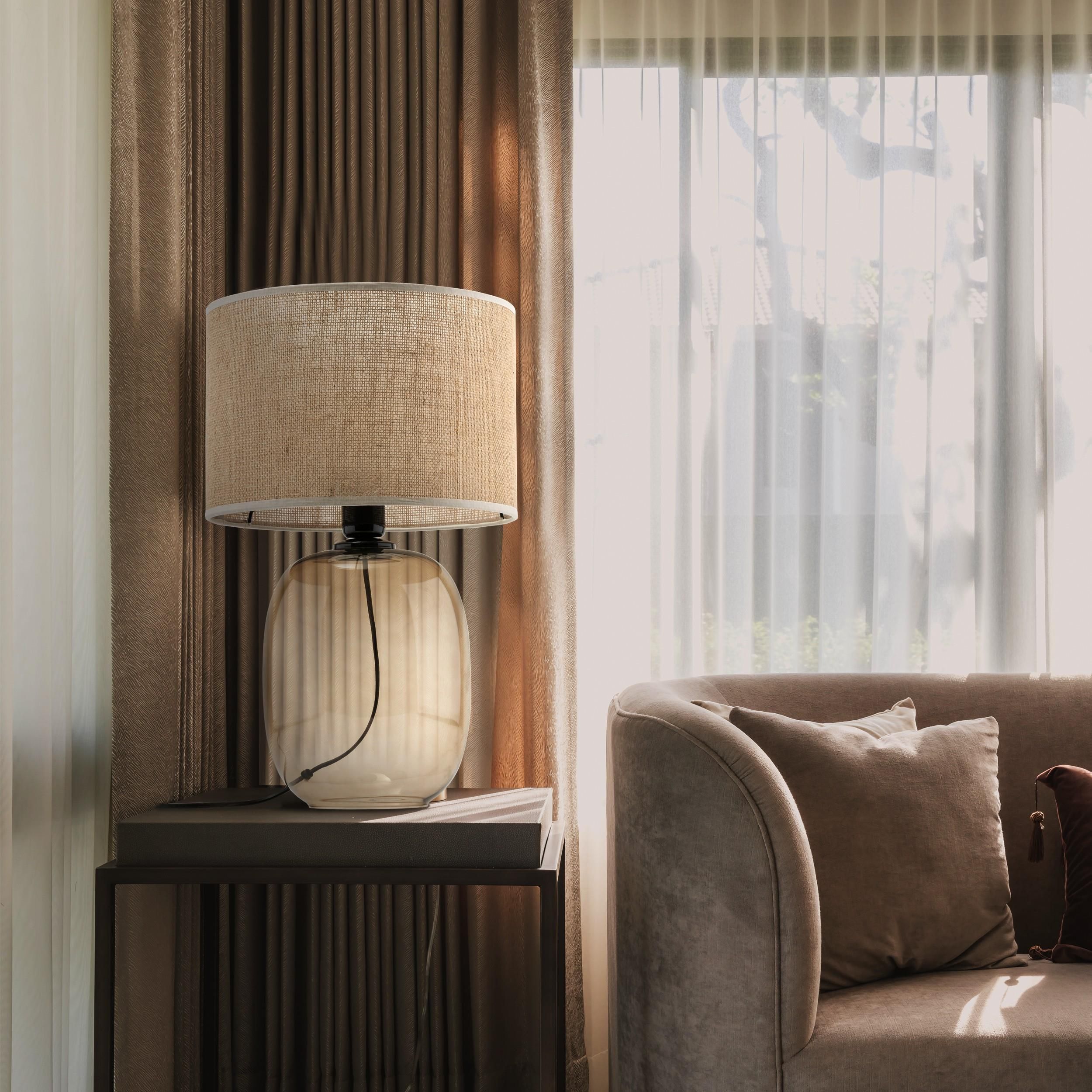 TK Lighting Melody lampa stołowa 1x15W beżowy 5986