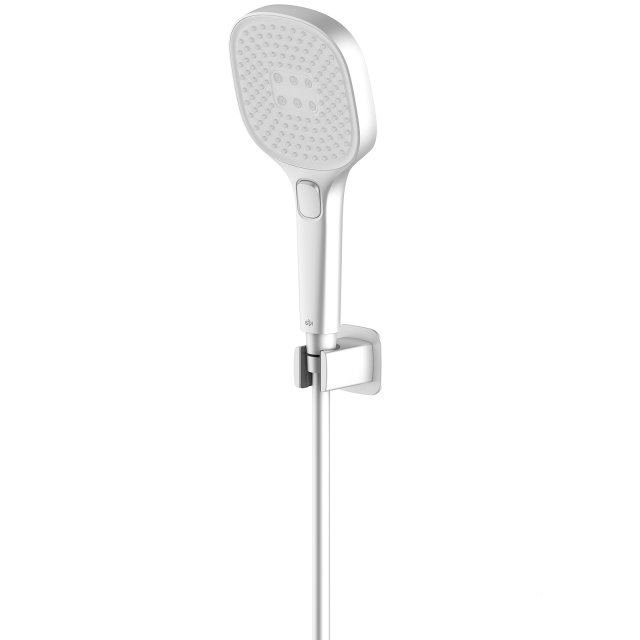 KFA Zestaw prysznicowy MALAGA punktowy kompletny biały 841-255-44