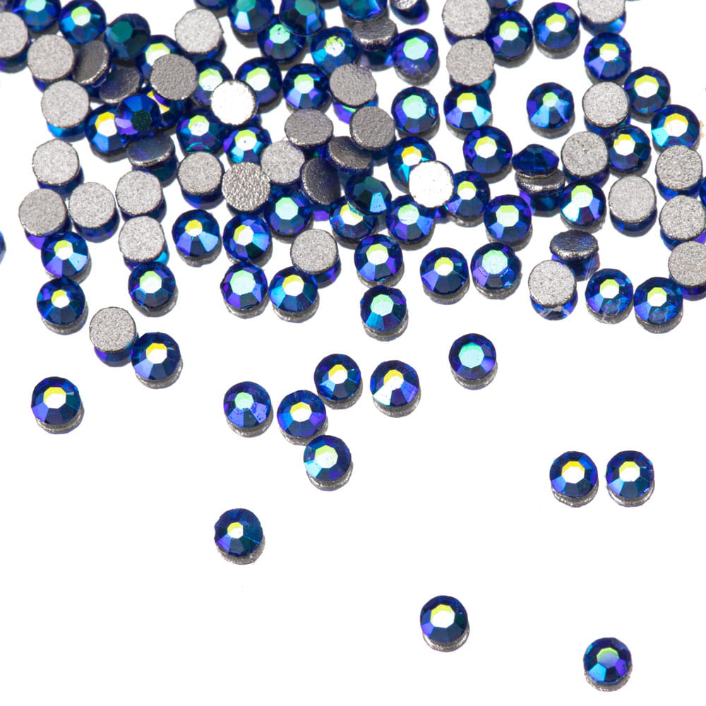 Cyrkonie do paznokci szklane ss3 sapphire ab ok.50 szt