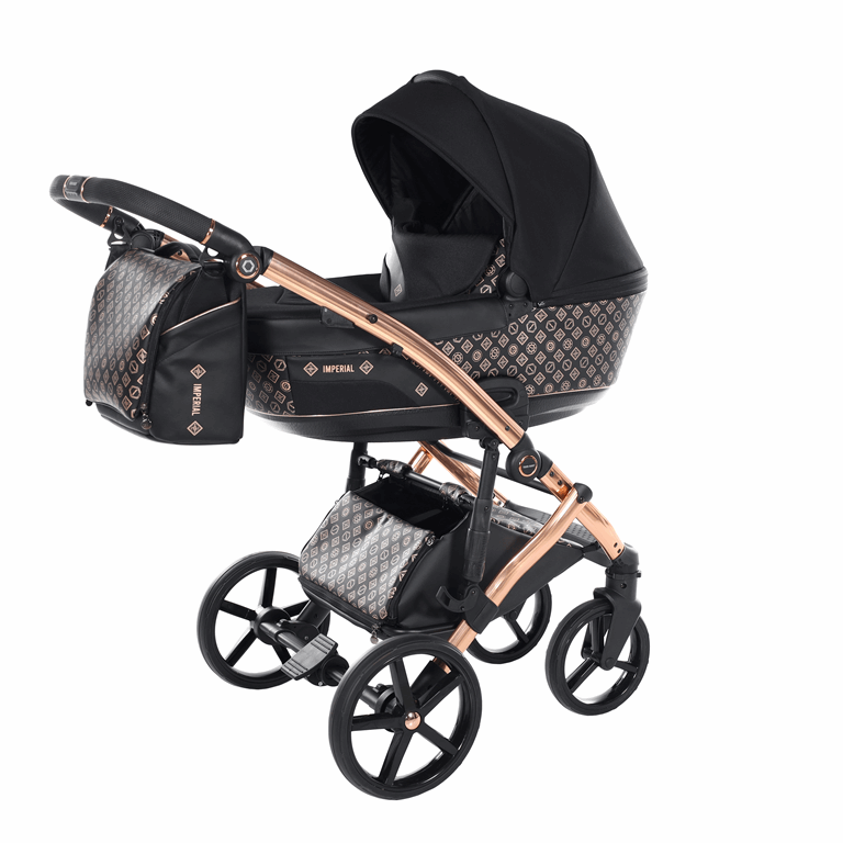 Tako Laret Imperial - uniwersalny wózek głęboko-spacerowy 2 w 1-14 Black+Copper