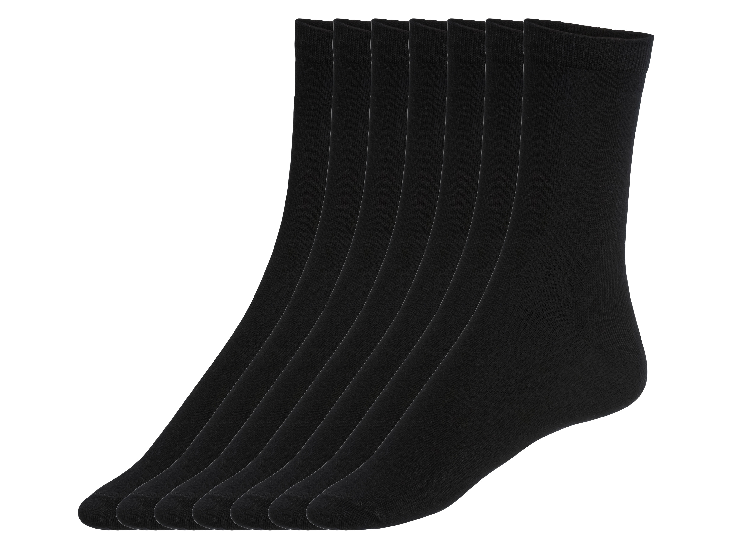 esmara Skarpetki damskie, 7 par Czarny, 39-42