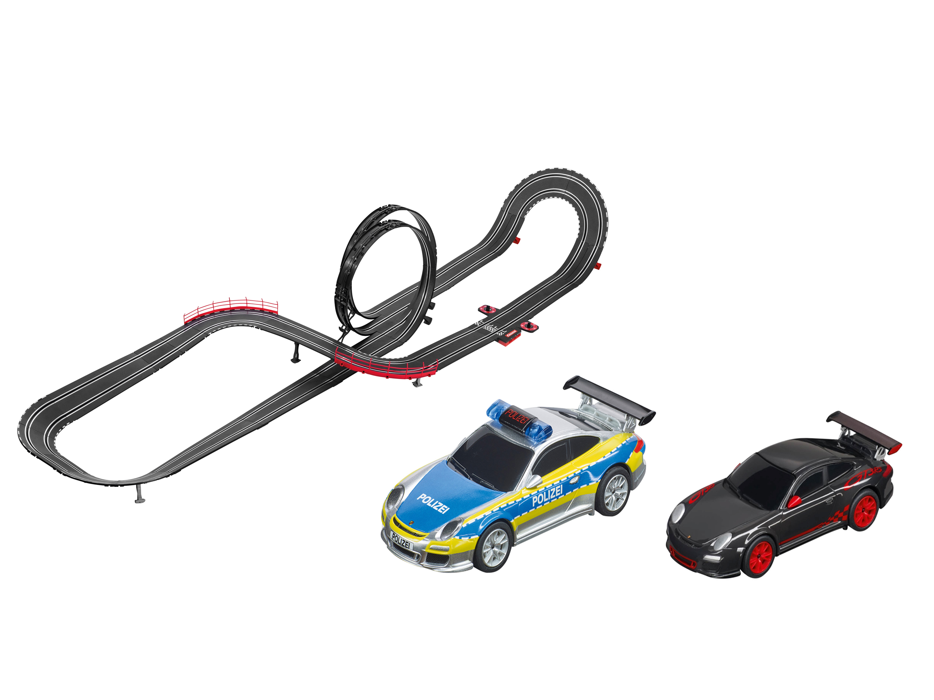 Carrera Go!!! Tor wyścigowy z autami 1:43 Tor wyścigów samochodowych - Pułapka policyjna