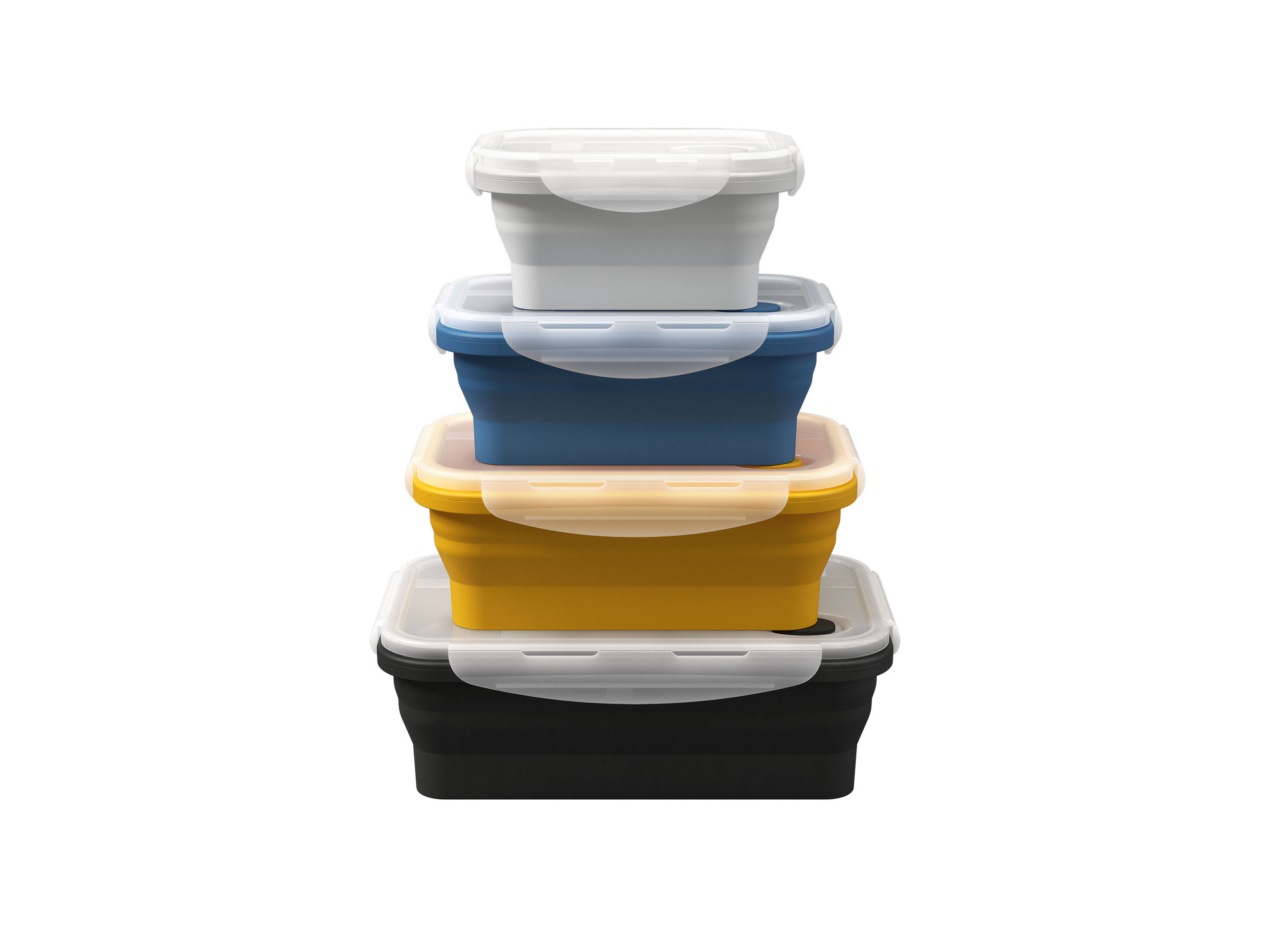 Ernesto Składane pojemniki na żywność z silikonu Prostokątny