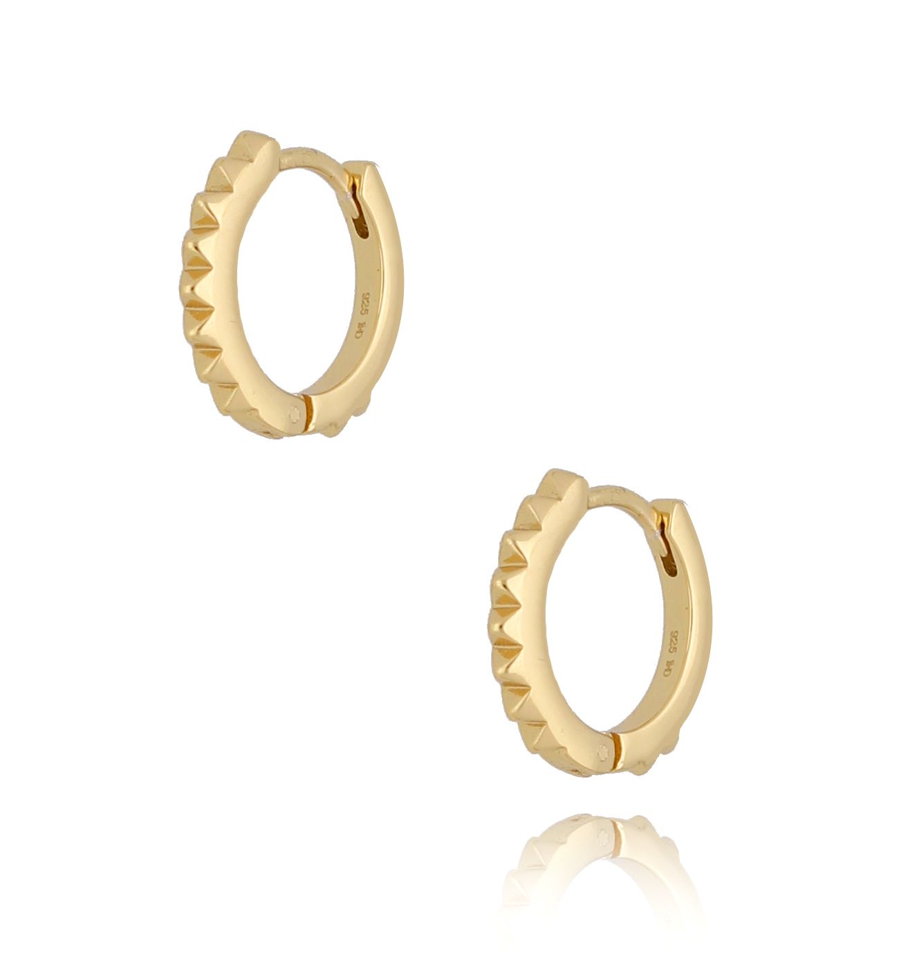 Kolczyki pozłacane kółka KFA0025 - By Dziubeka