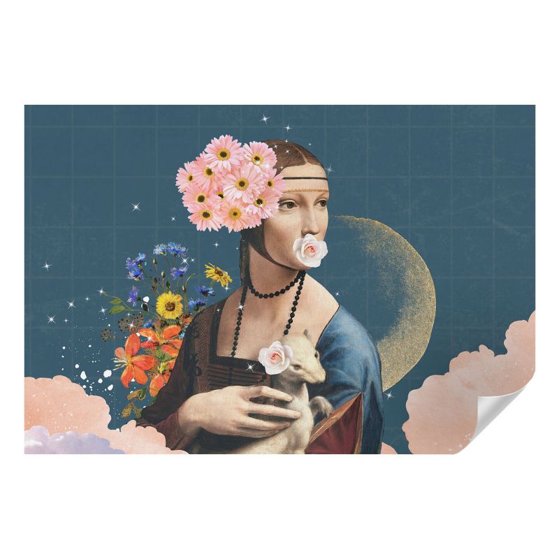 Fototapeta samoprzylepna Wallfluent 152x104 cm Kwiatowa elegancja Dla Miłośników Sztuki I Estetycznych Kolaży 1 szt.