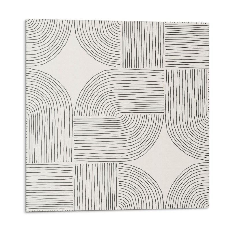 Kafelki samoprzylepne Wallfluent 30x30 cm Wzór geometryczny z dynamicznymi liniami 9 szt.