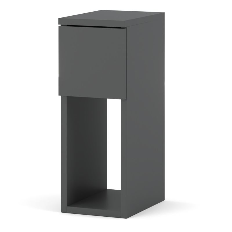 Szafka Nocna Stiv-Meble 1 Szuflada 20Cm Stolik Szary Mat 20X30X55 Cm 1Szt.