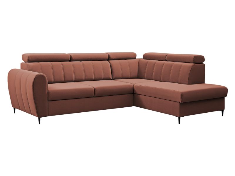 Narożnik z funkcją spania MIRJAN 24 Forio L prawy łososiowy 1 szt.