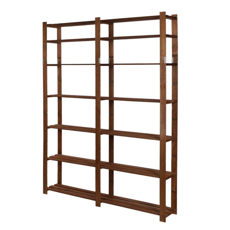 Regał drewniany MODO24 impregnacja brązowa olbrzymi do książek i zabawek 1 szt.