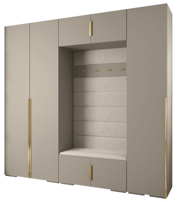 Garderoba do przedpokoju Abiks INOVA 1 Z8 kaszmir+złoty+manila02 1szt.
