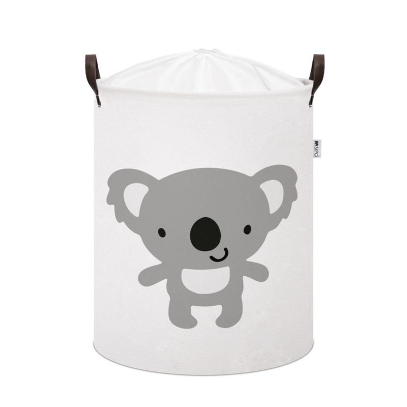 Kosz na zabawki SIPO, rozmiar XL, bawełniany, zamykany na ściągacz, z uchwytami, koala, 1 szt.