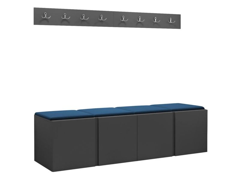 Garderoba MIRJAN 24 Orion VII grafit + granatowy 1 kpl.