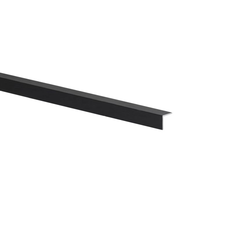 Kątownik aluminiowy szczotkowany 1000 x 10 x 10 x 1 mm czarny