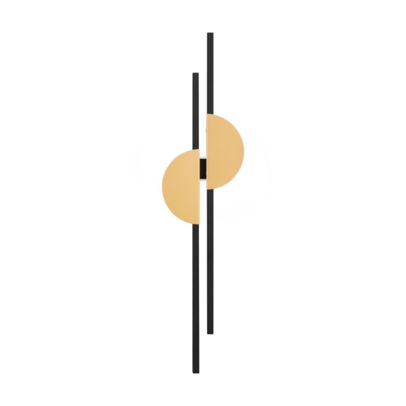 Kinkiet ścienny Maytoni Skyline czarno-złoty styl nowoczesny LED 23W 4000K 700lm IP20 wym: 79 x 19,2 x 6 cm - 1 szt.