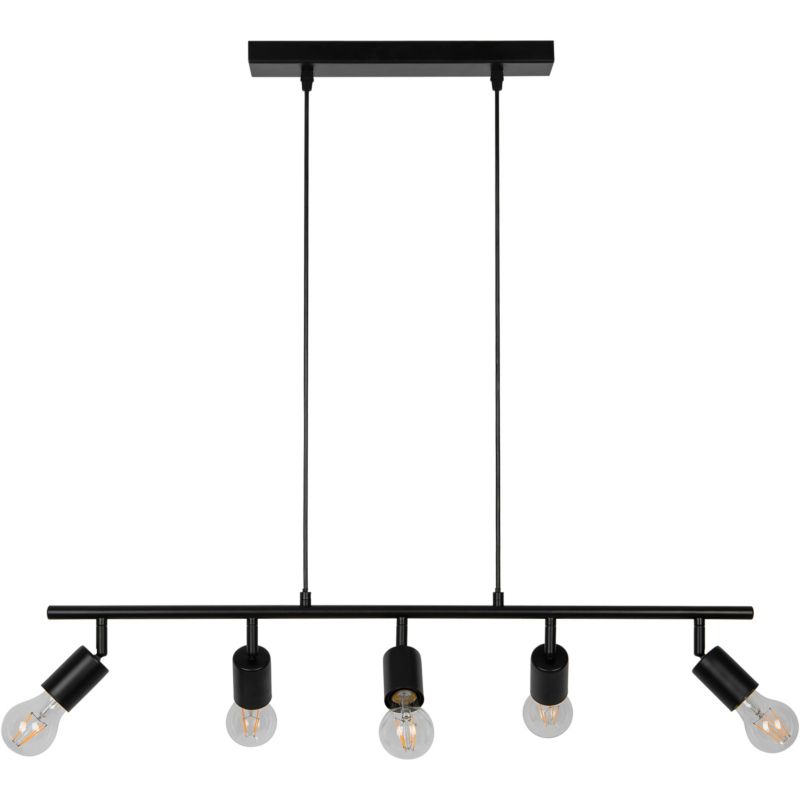 Lampa wisząca GoodHome Ghlin 5-punktowa E27 czarna