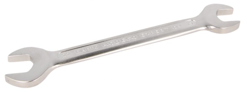 Klucz płaski dwustronny Modeco Expert 19x22 mm Cr-V satin - zawieszka plastikowa - 1 szt.