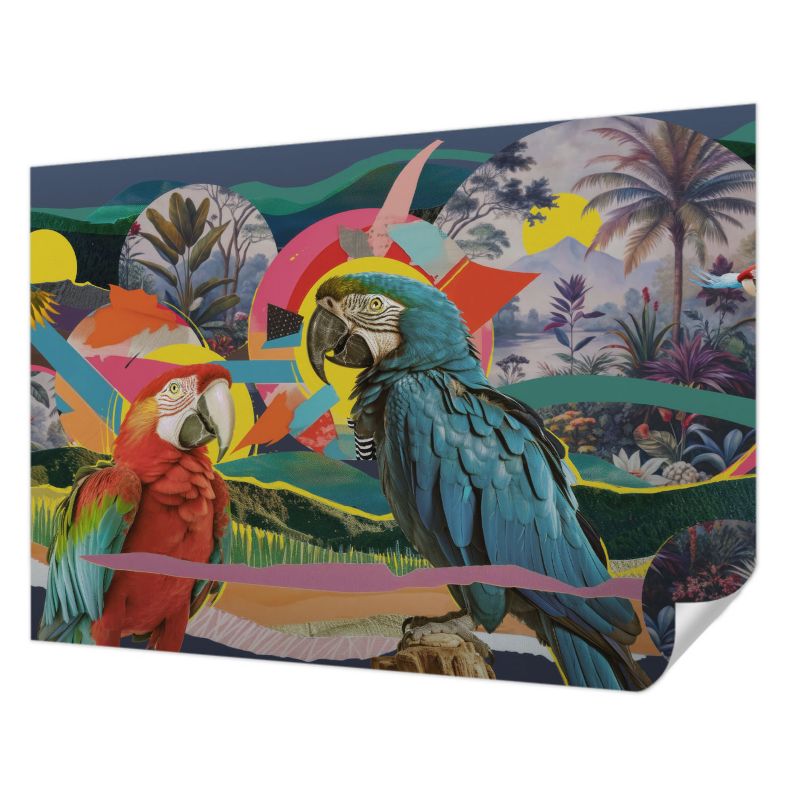 Tapeta samoprzylepna Tulup 312x219 cm Egzotyczne ptaki Tapeta Do Salonu, Sypialni, Biura 1 szt.