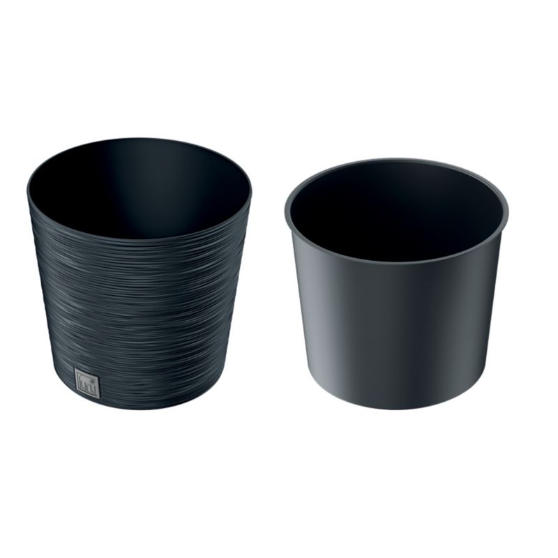 Doniczka Prosperplast Furu 25 cm antracyt