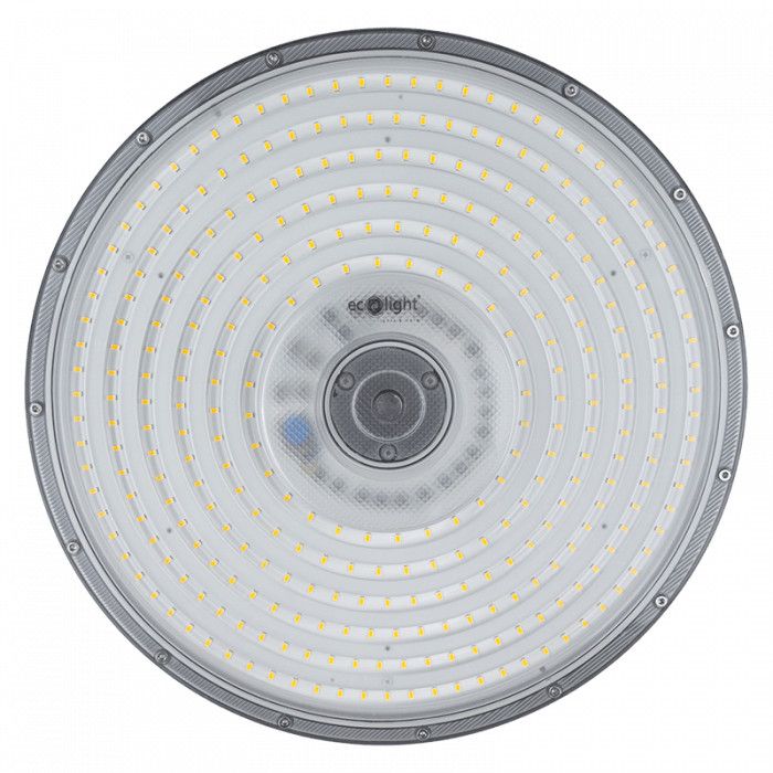 Lampa High Bay przemysłowa Ufo Ecolight High Bay czarna LED 200W 4000K 20000lm hermetyczna IP65 wym: 8,3 x 40 x 40 cm - 1 szt.