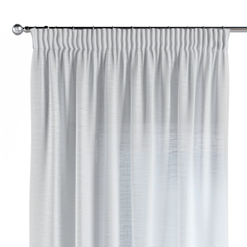 Zasłona na taśmie marszczącej 1 szt. 130 x 260 cm Dekoria prześwitujący ecru 1 szt.