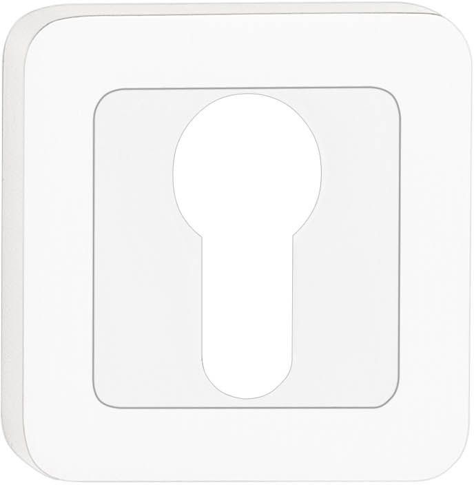 Szyld drzwiowy Metalbud zaokrąglony na wkładkę srebro satynowe