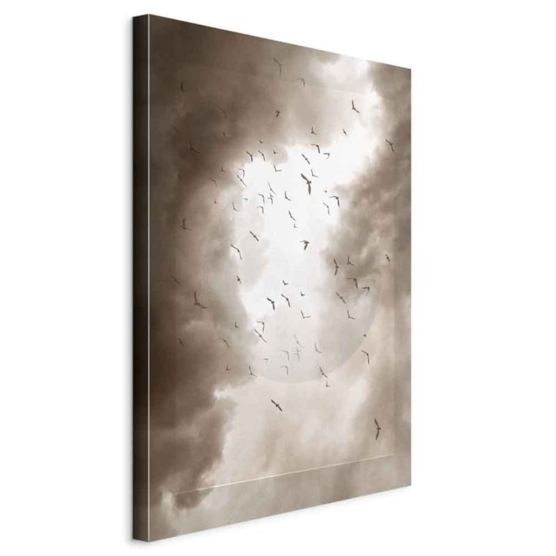 Obraz Artgeist Ptaki w chmurach 60 x 90 cm płótno włoskie 1 szt