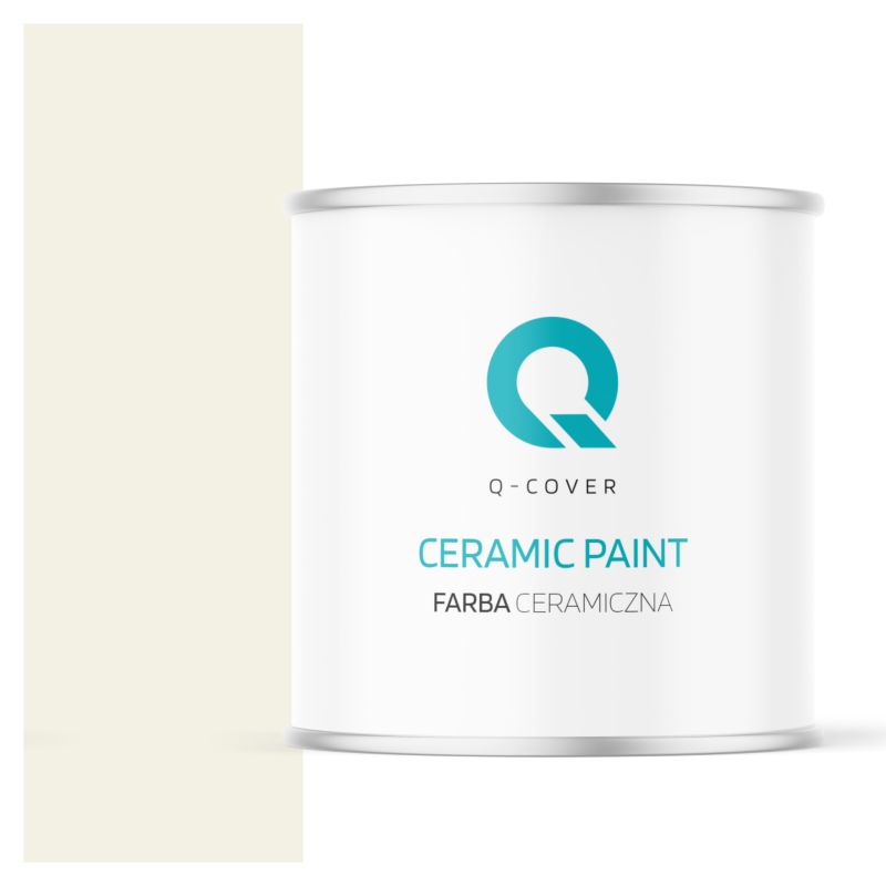 Farba Ceramiczna Do Ścian i Sufitów Q-Cover Biel złamana w żółty H6984 Głęboki Mat 2L