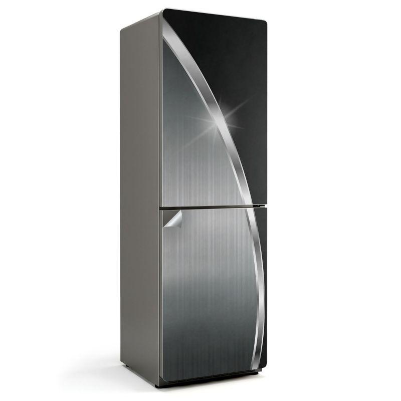 Naklejka na lodówkę Wallfluent 60x190 cm Abstrakcyjny wzór metaliczny 1 szt.