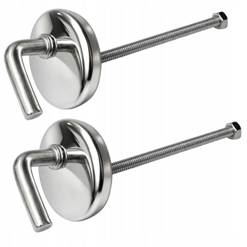 Zawiasy do deski WC Estiva stal nierdzewna regulowane śruby 120 mm chrom 1 kpl