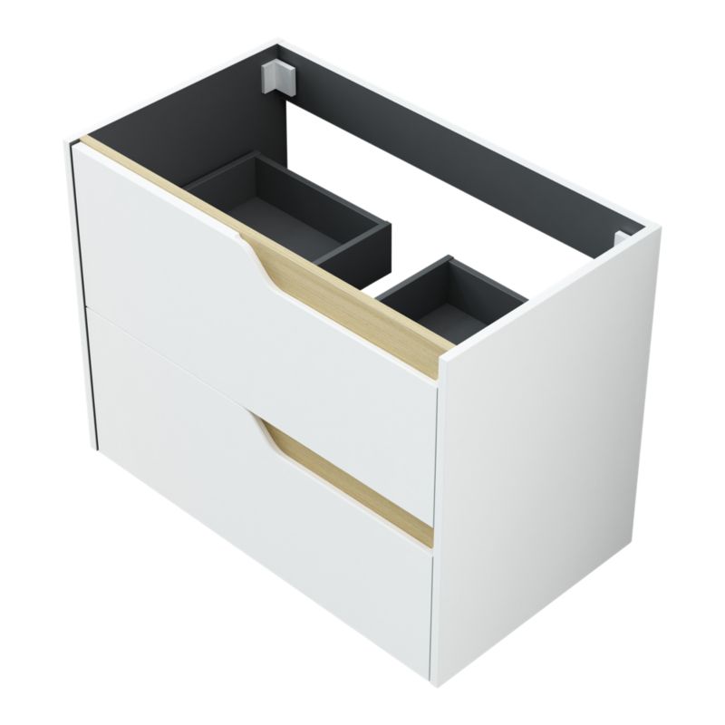 Szafka pod umywalkę Tolima wisząca 80 cm biała