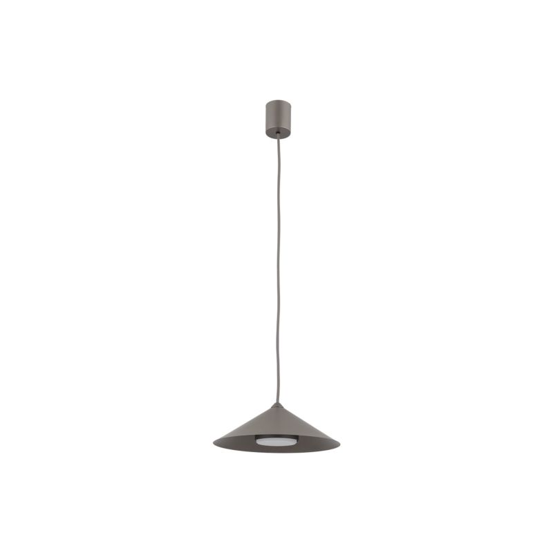 Lampa Wisząca TK Lighting Lume S brązowa metalowy klosz stożek 1Xgx53 -1szt.