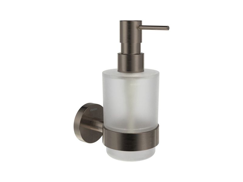 Dozownik na mydło Ravak szklany z uchwytem Kona KN 231.20GB grafit szczotkowany 1 szt