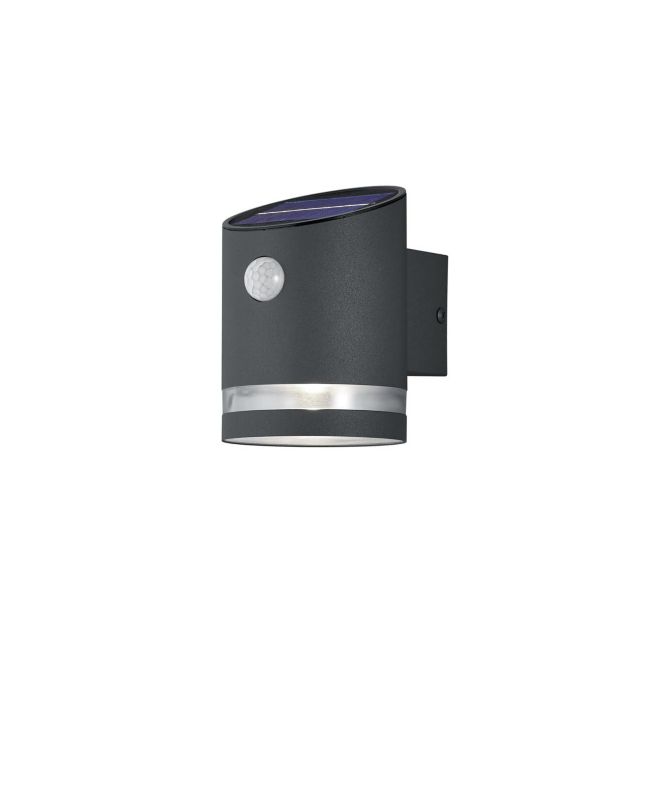 Kinkiet solarny z czujnikiem RL Salta antracyt LED 3W 3000K 165lm IP44 wym: 13 x 9 x 9 cm metal - 1 szt.