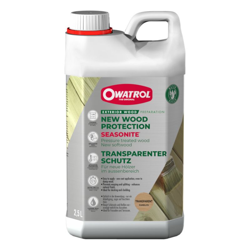Preparat do ochrony nowego drewna Owatrol SEASONITE w pierwszym roku sezonowania 2.5L 1 szt.