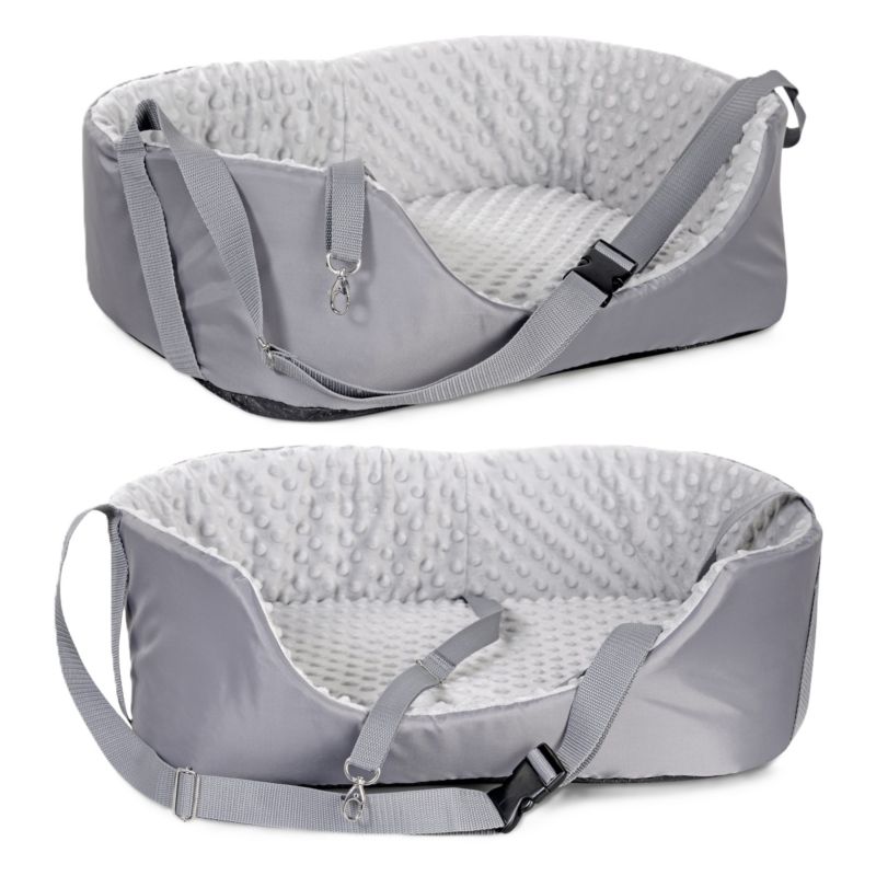 Transporter samochodowy Aio Factory minky szary 50x40 cm 1szt