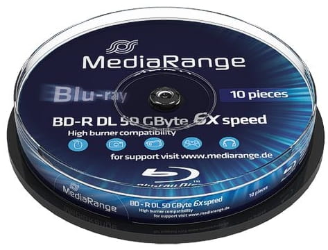 MEDIARANGE BD-R x6 50GB c-10 MR507 - Henryx24