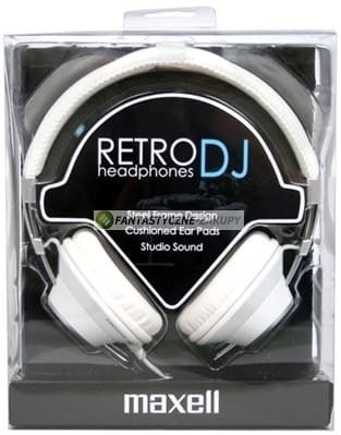 MAXELL Słuchawki RETRO DJ biały - Henryx24