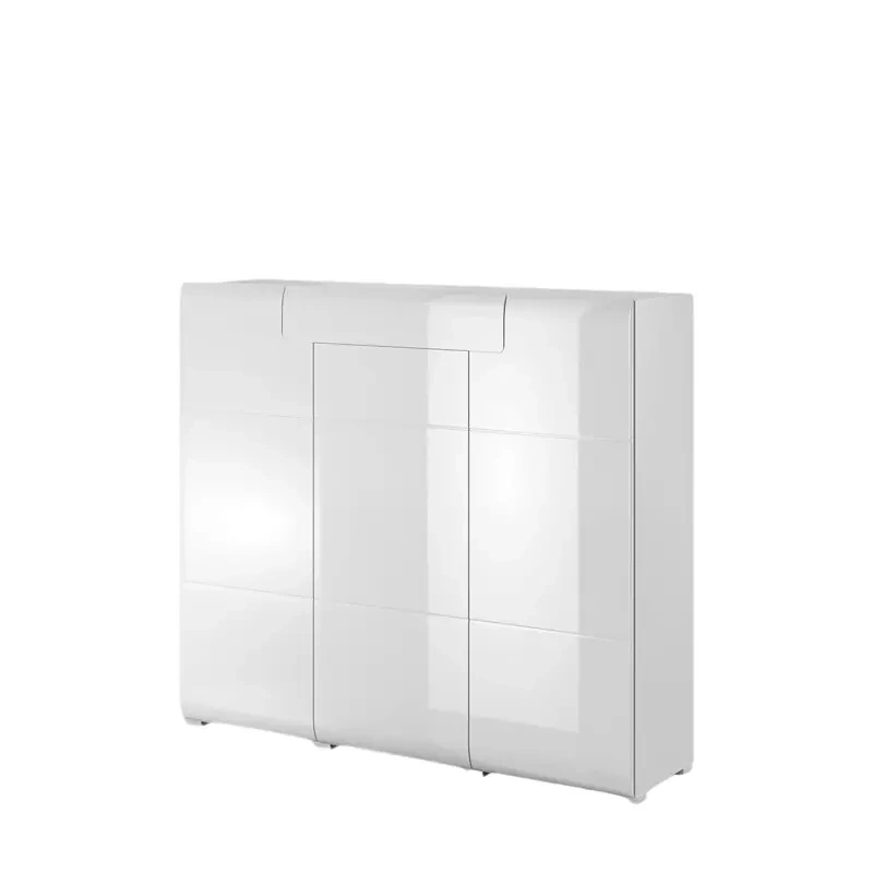 Nowoczesna komoda do salonu TENDER biały połysk