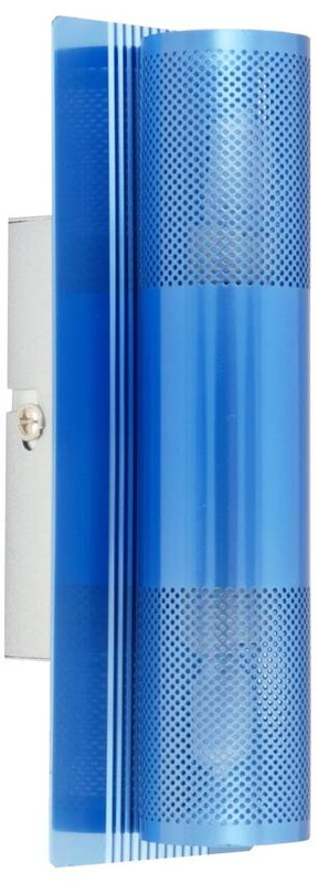 Błękitny kinkiet ścienny do salonu EMU 2x40W