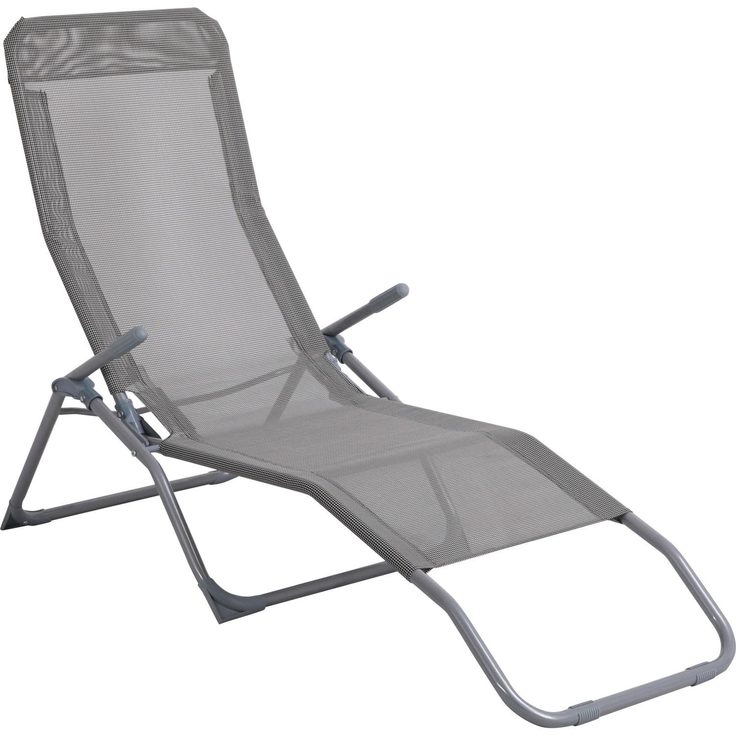 Leżanka ogrodowa PANDO LAZY szara