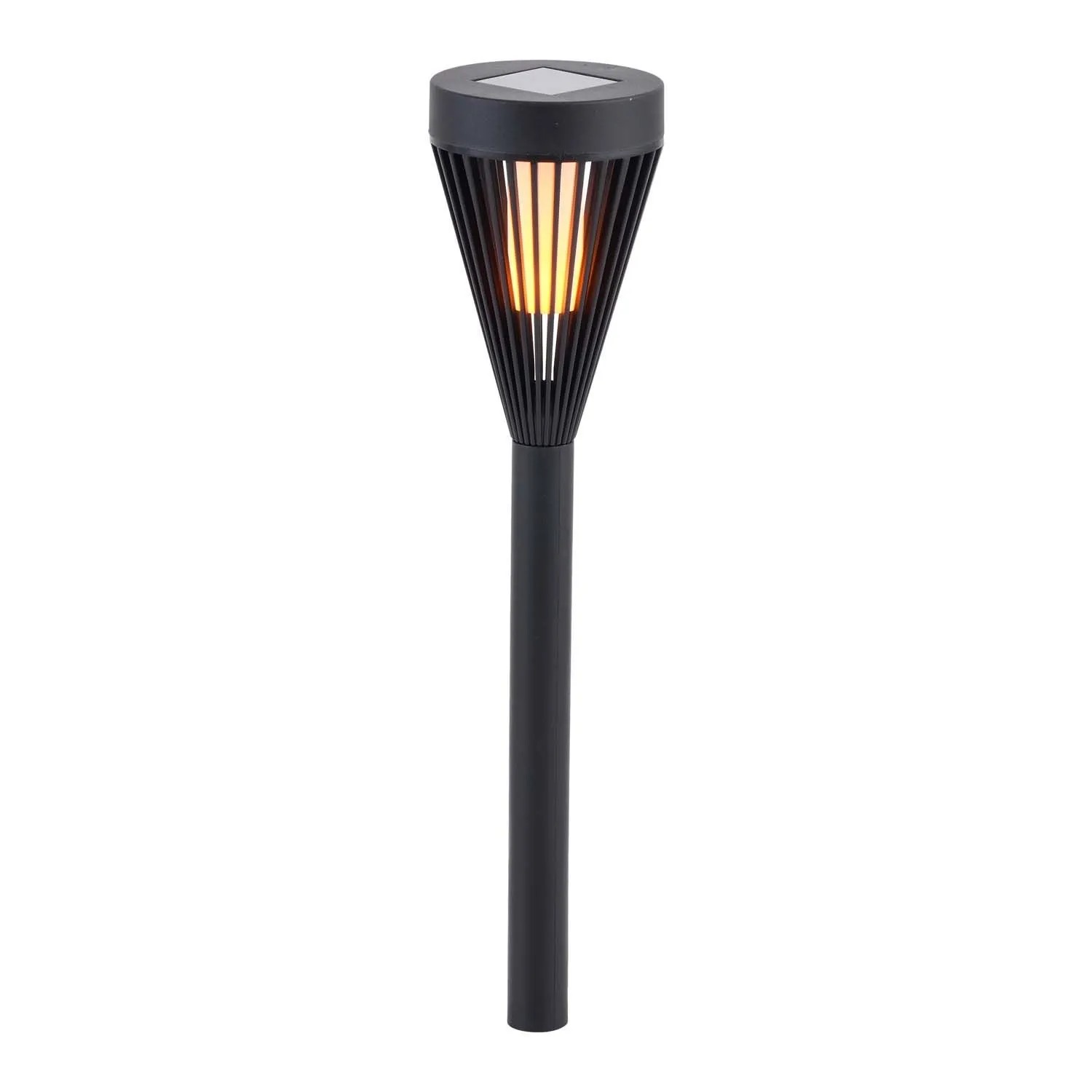 Eko-Light Lampa solarna FLAME 0,06W 1700K 2lm IP44 czarna