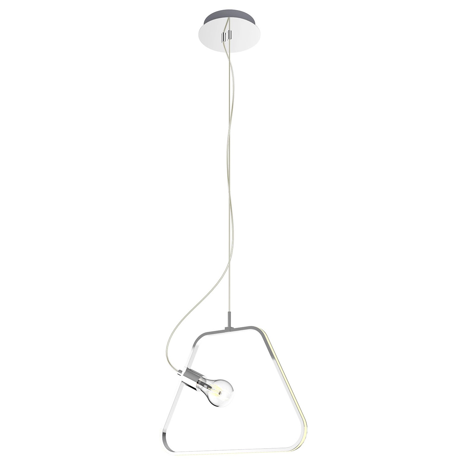 Candellux Lampa wisząca IKARIA 12W 4000K 950lm chrom